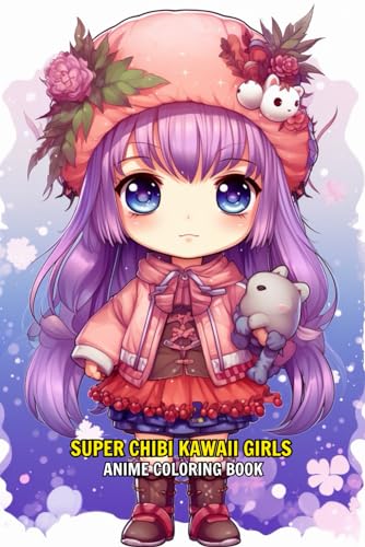 Super Chibi Kawaii Girls Anime Coloring Book: Manga Art & Enthusiasts Stress Relief Adult von Independently published